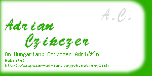 adrian czipczer business card